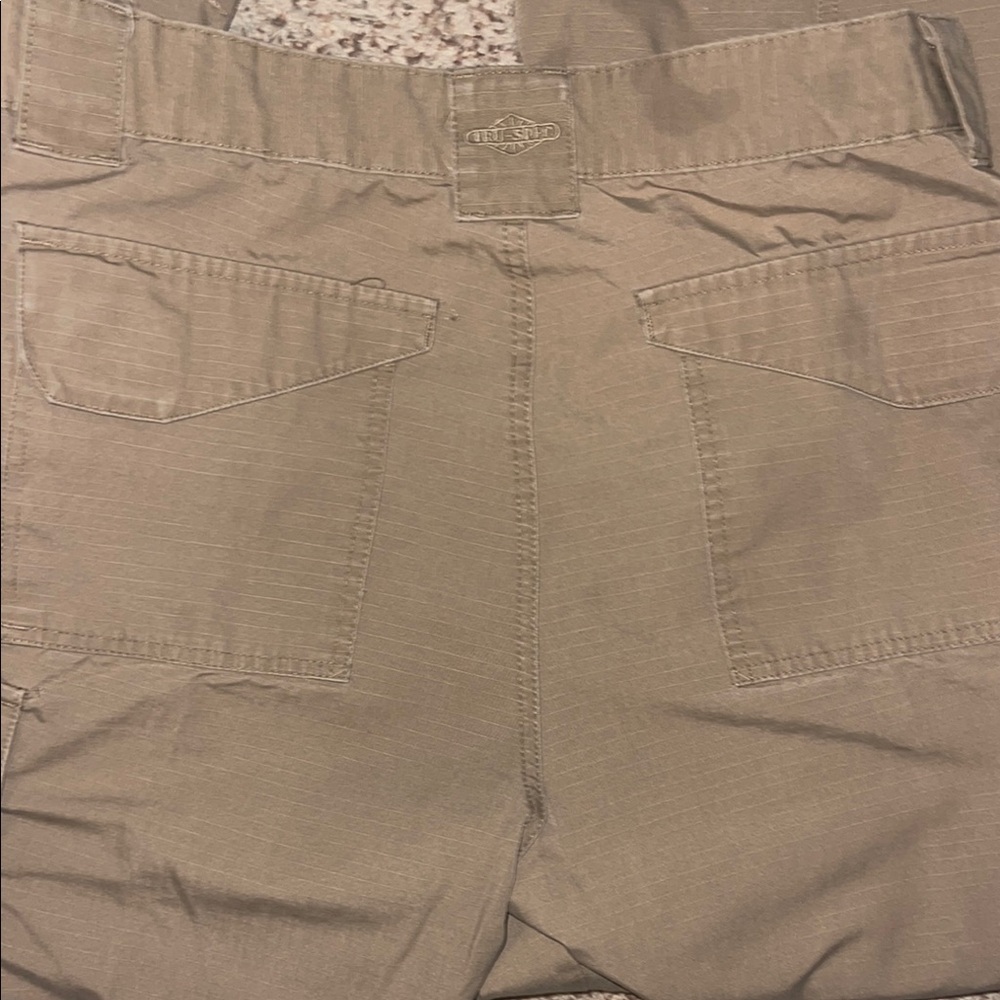 Men's Casual Cargo Pants - Olive - Picture 3 of 3